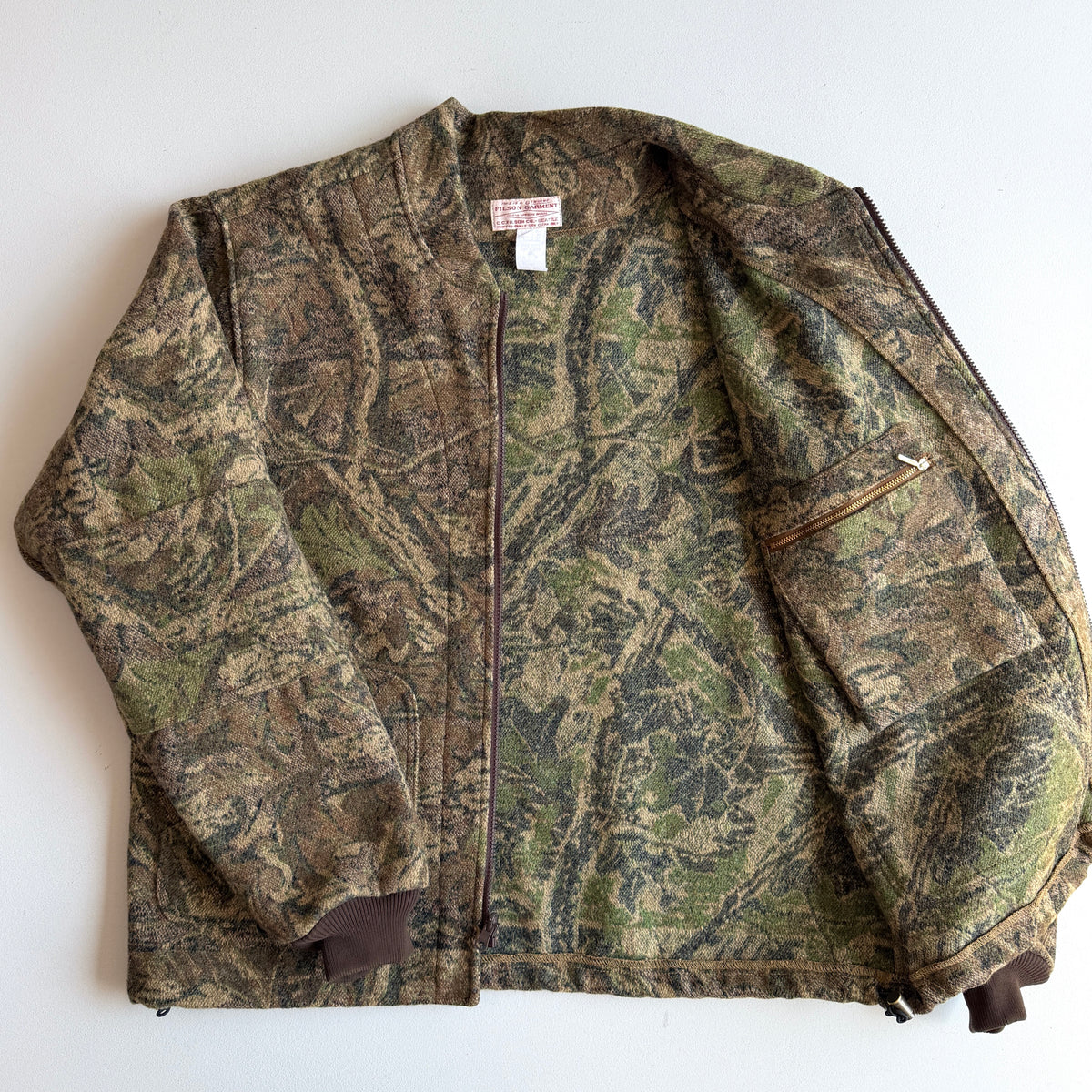Filson (XL) 122-TM Wool Timber Camo Zip Jacket