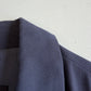 Canali (56 / 46L) 100% Silk Navy Blue Full Zip Tailored Harrington Jacket