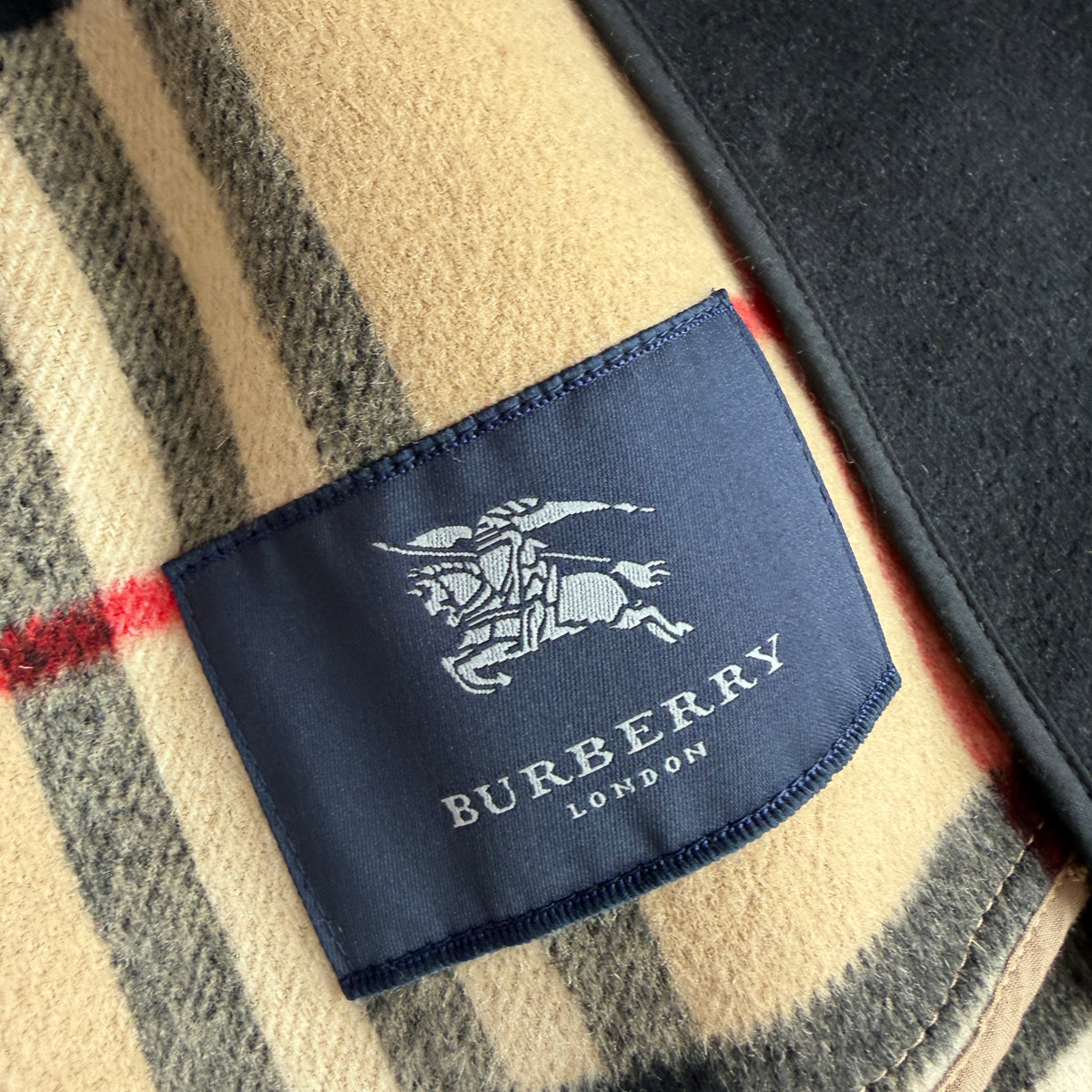 Burberry (50IT) 100% Wool Fleece Collar Double Breast Belted Trench Coat