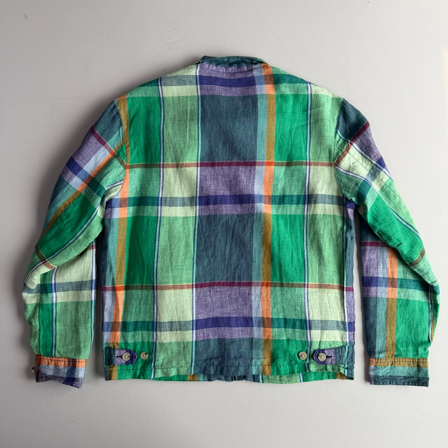 Polo Ralph Lauren (M) 100% Linen Madras Lined Jacket