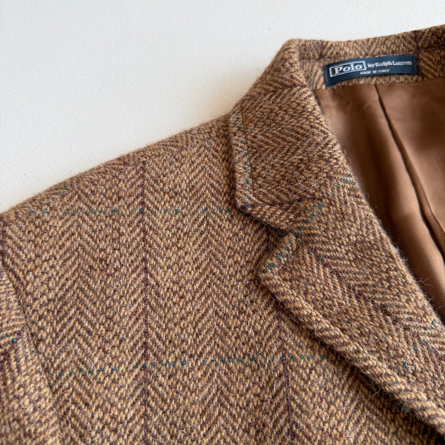 Polo Ralph Lauren (40R) Wool/Alpaca 4-Button Tweed Over Check Sport Coat