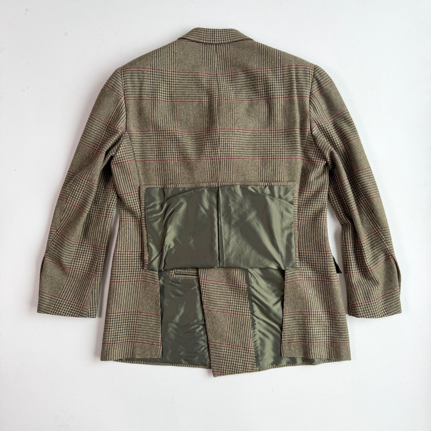Ralph Lauren Purple Label (44L) 8x4 Cashmere Flannel Prince of Wales Coat