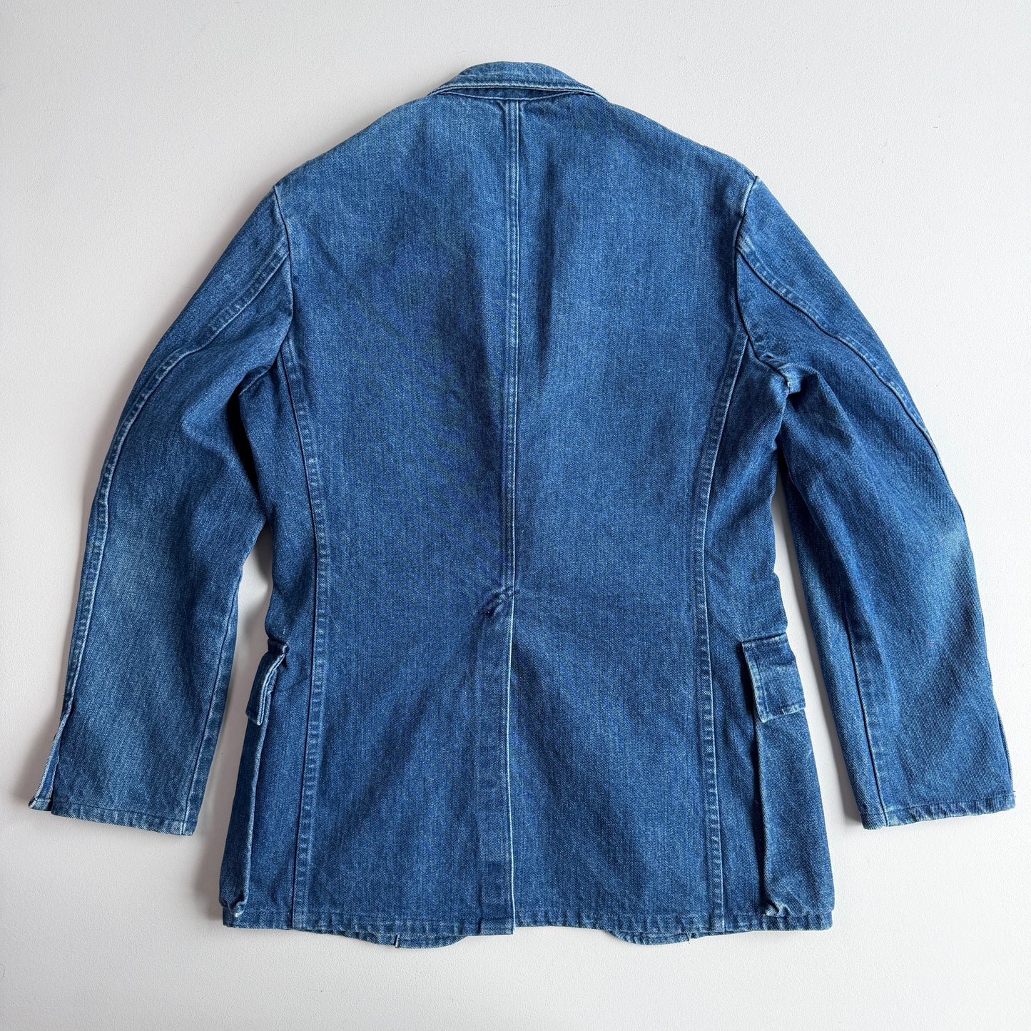 VNTG Polo Ralph Lauren (40) Indigo-Dyed Denim Western Sports Jacket