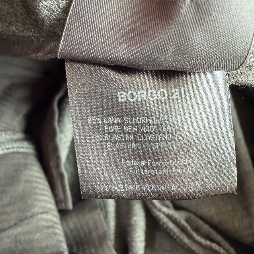 Giorgio Amrani (35x34) Borgo 21 Wool Blend Belted Gray Trouser Pants