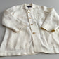 Ralph Lauren Purple Label (M) 100% Linen Ivory Cream Chore Coat Jacket