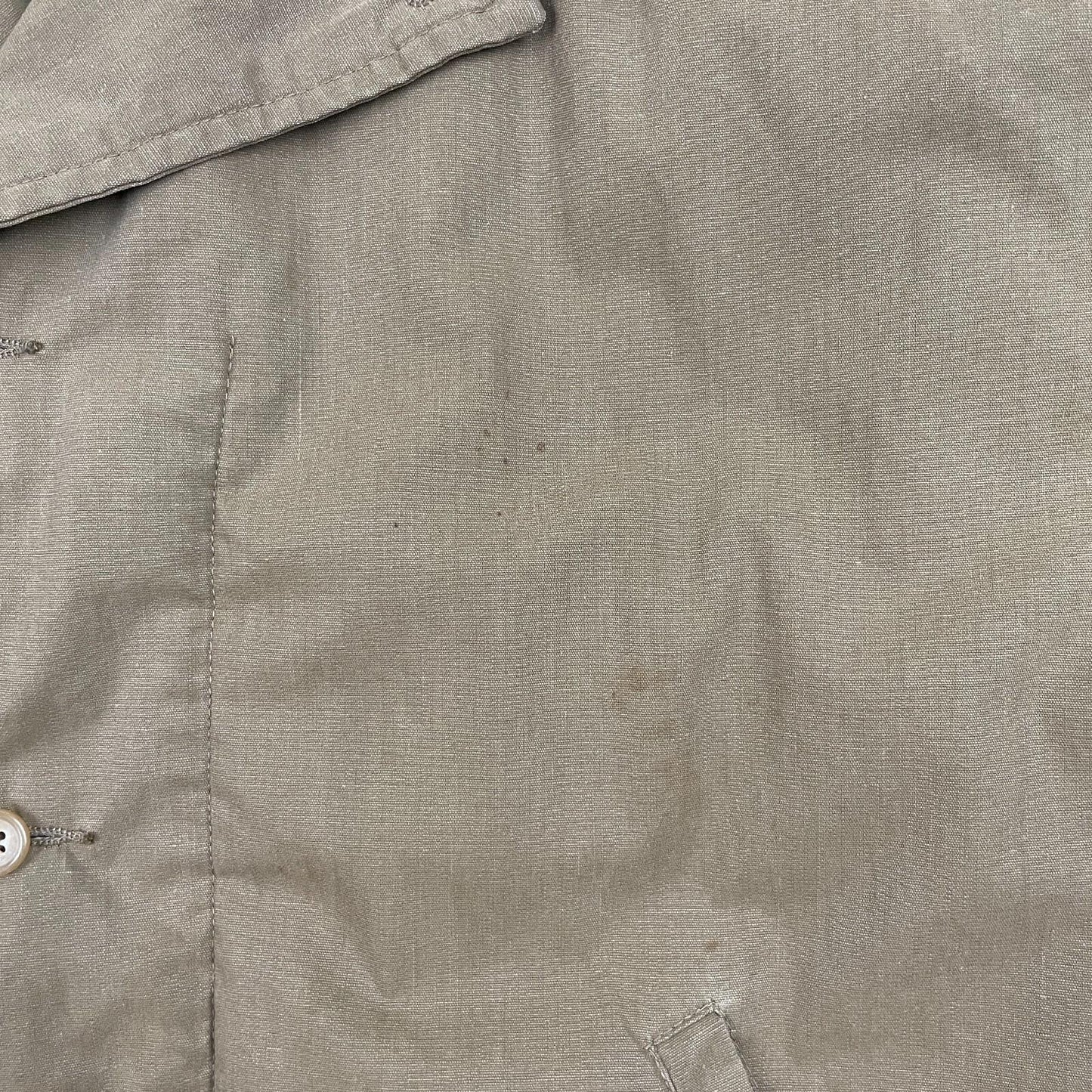 VNTG Polo Ralph Lauren (L/XL) Military WWII Theme Canvas Cotton Half Belt Jacket