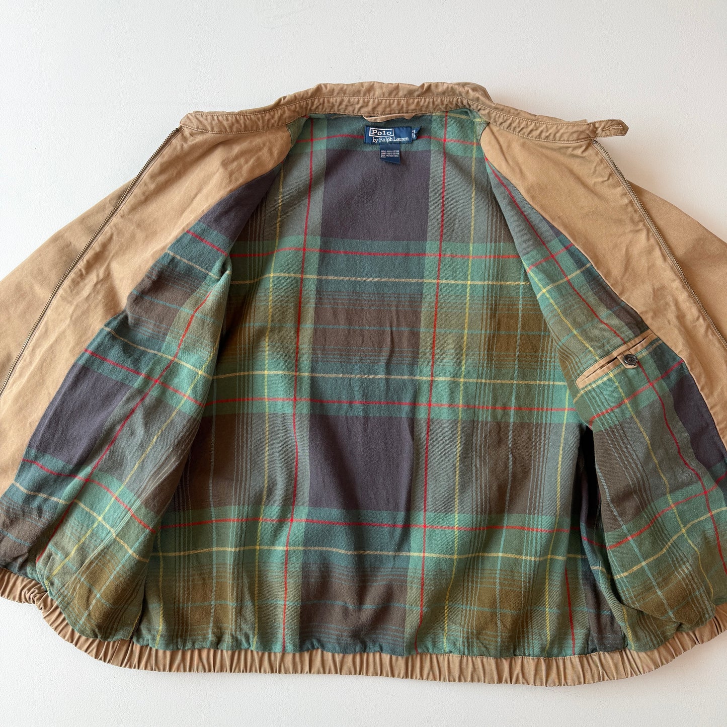 VNTG Polo Ralph Lauren (XL) Canvas Flannel Lined Ribbed Jacket