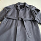 VNTG Christian Dior (42R / 44R) Slate Blue 100% Wool Twill Balmacaan Over Coat