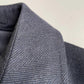 VNTG Christian Dior (42R / 44R) Slate Blue 100% Wool Twill Balmacaan Over Coat