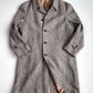 VNTG Crombie (42R) Wool Donegal Herringbone Tweed Flecked Balmacaan Overcoat