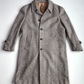 VNTG Crombie (42R) Wool Donegal Herringbone Tweed Flecked Balmacaan Overcoat