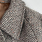 VNTG Crombie (42R) Wool Donegal Herringbone Tweed Flecked Balmacaan Overcoat