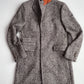 NWOT Paul Stuart (40R) Wool Baby Alpaca Maroon Melange 4 Pocket Topcoat