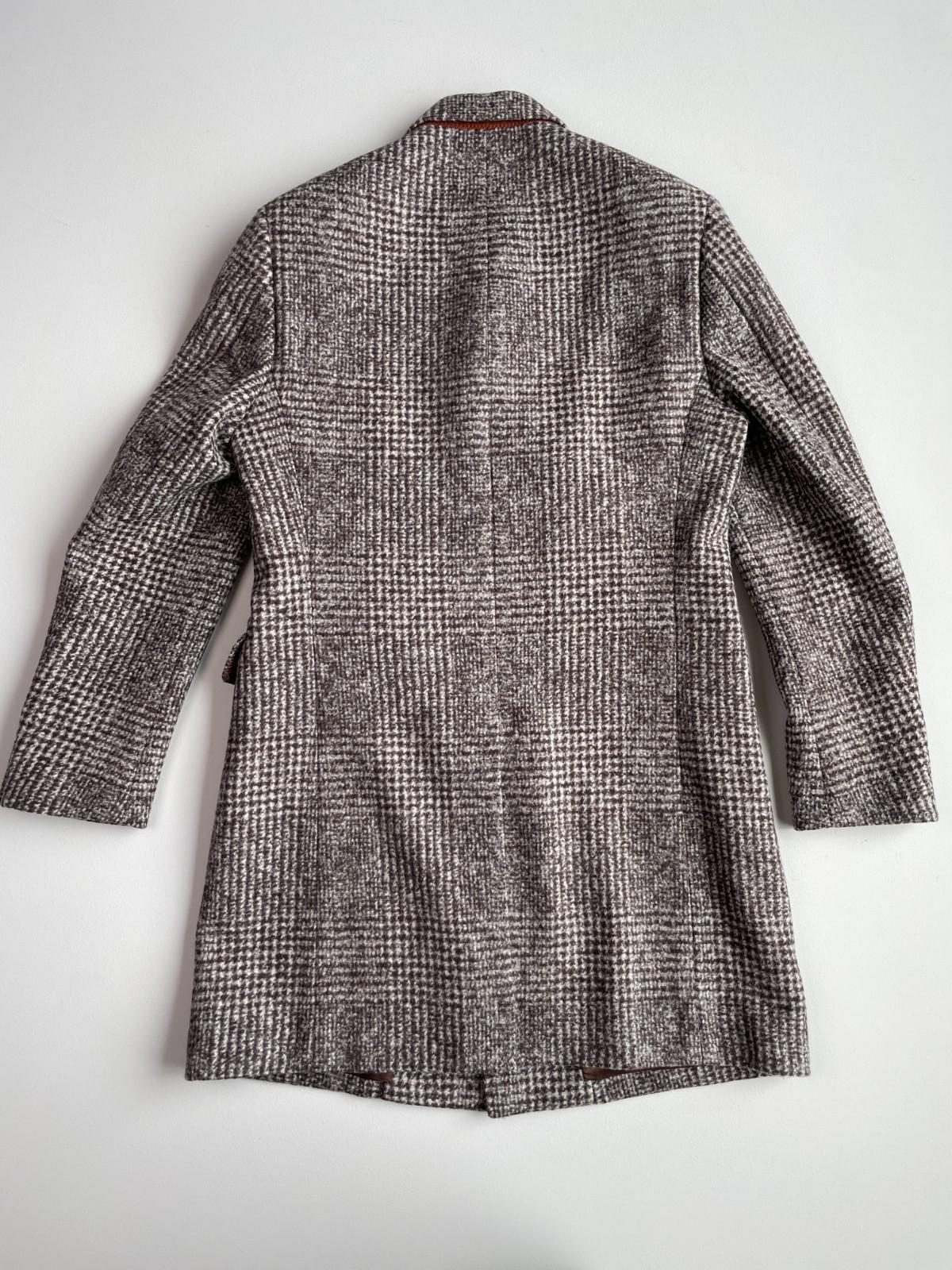 NWOT Paul Stuart (40R) Wool Baby Alpaca Maroon Melange 4 Pocket Topcoat