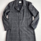 NWOT Billy Reid (XL) Wool/Cashmere Check Brushed Walking Topcoat