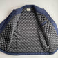 Dehen 1920 (XL) Navy Blue 100% Wool Ribbed Field Jacket Coat