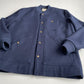 Dehen 1920 (XL) Navy Blue 100% Wool Ribbed Field Jacket Coat