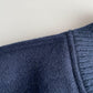 Dehen 1920 (XL) Navy Blue 100% Wool Ribbed Field Jacket Coat