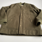 Dehen 1920 (XL) Army Green 100% Wool Ribbed Field Jacket Coat