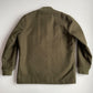Dehen 1920 (XL) Army Green 100% Wool Ribbed Field Jacket Coat