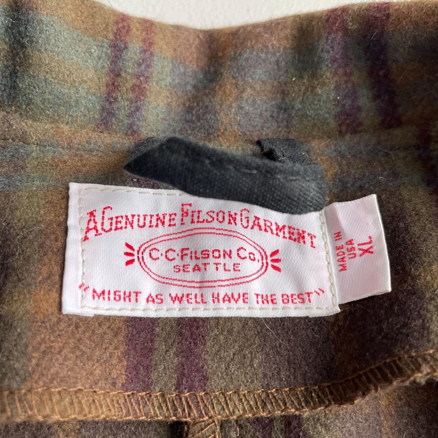 VNTG Filson (XL) Wool Plaid Shooting Cruiser Mackinaw Coat
