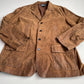 Polo Ralph Lauren (2XL) Leather Roughout Half-Norfolk Tawny Field Jacket Coat