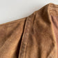 Polo Ralph Lauren (2XL) Leather Roughout Half-Norfolk Tawny Field Jacket Coat
