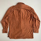 NWT Paul Stuart (M) Tawny Suede Leather Partial Lined Over Shirt