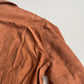 NWT Paul Stuart (M) Tawny Suede Leather Partial Lined Over Shirt