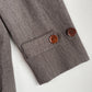 Burberry (54 / XL) Wool Linen Raglan Sleeve Back Belt Car Over Coat