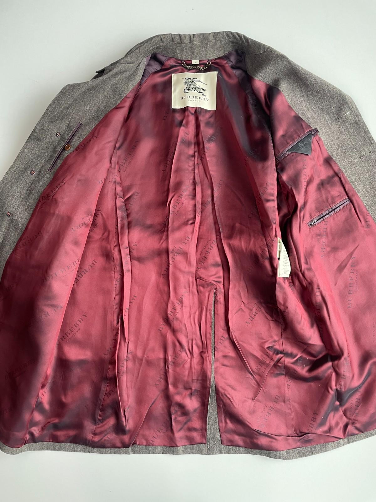 Burberry (54 / XL) Wool Linen Raglan Sleeve Back Belt Car Over Coat