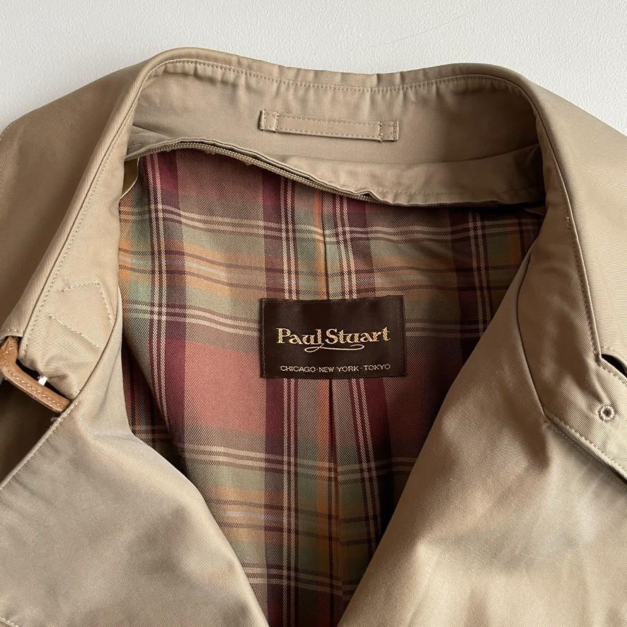 Paul Stuart (44L) 100% Cotton Gabardine Iridescent Raglan Balmacaan Coat