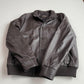 NWT Paul Stuart (XL) Deerskin Leather Chocolate Brown Bomber Jacket
