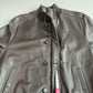 NWT Paul Stuart (XL) Deerskin Leather Chocolate Brown Bomber Jacket