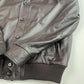 NWT Paul Stuart (XL) Deerskin Leather Chocolate Brown Bomber Jacket
