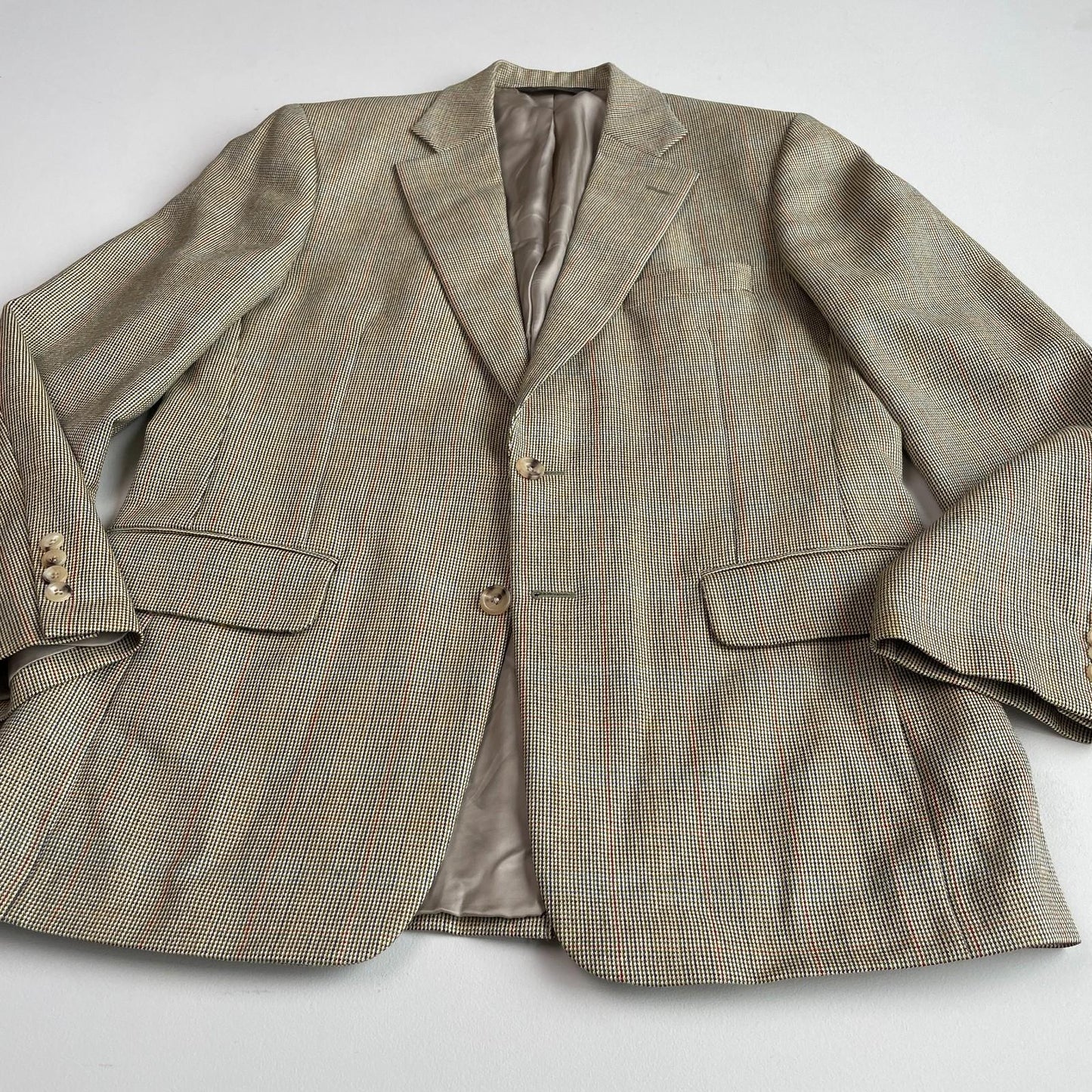 Paul Stuart (40R) Wool Silk Multicolor Sharkskin Two Button Sports Coat
