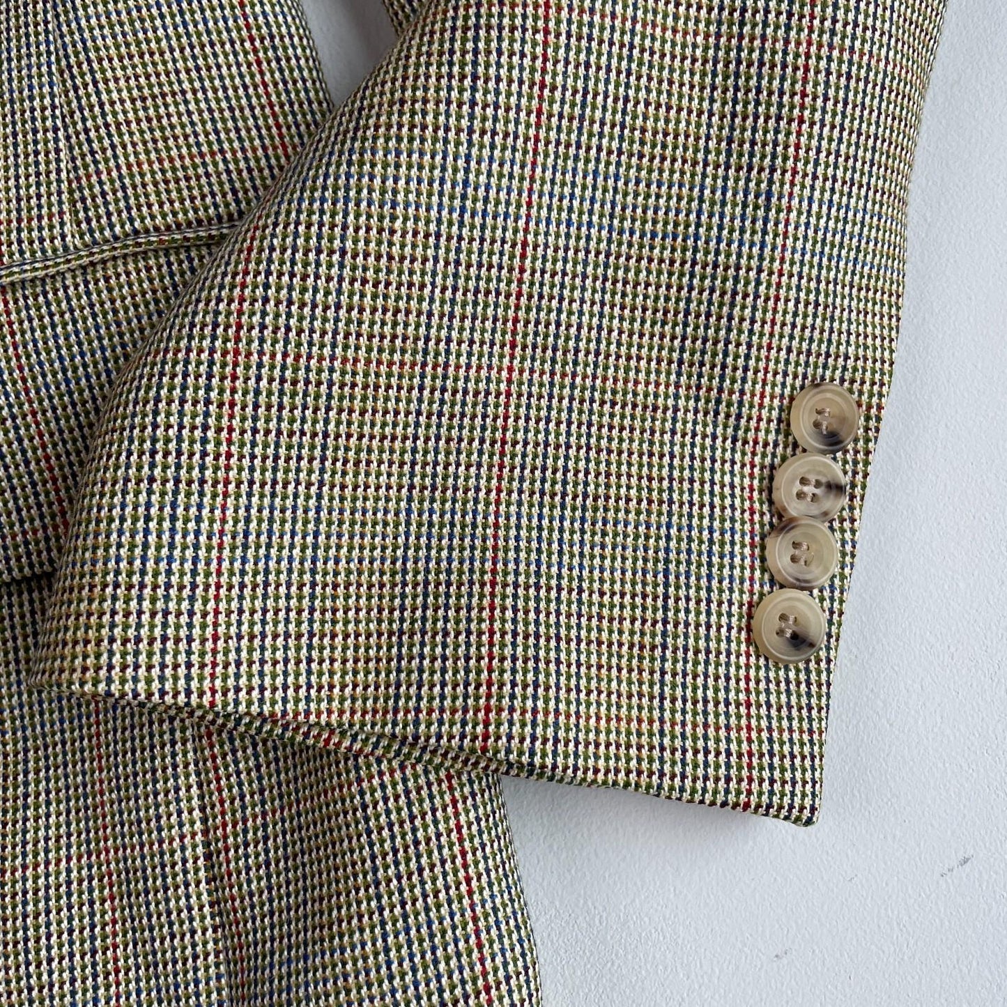 Paul Stuart (40R) Wool Silk Multicolor Sharkskin Two Button Sports Coat
