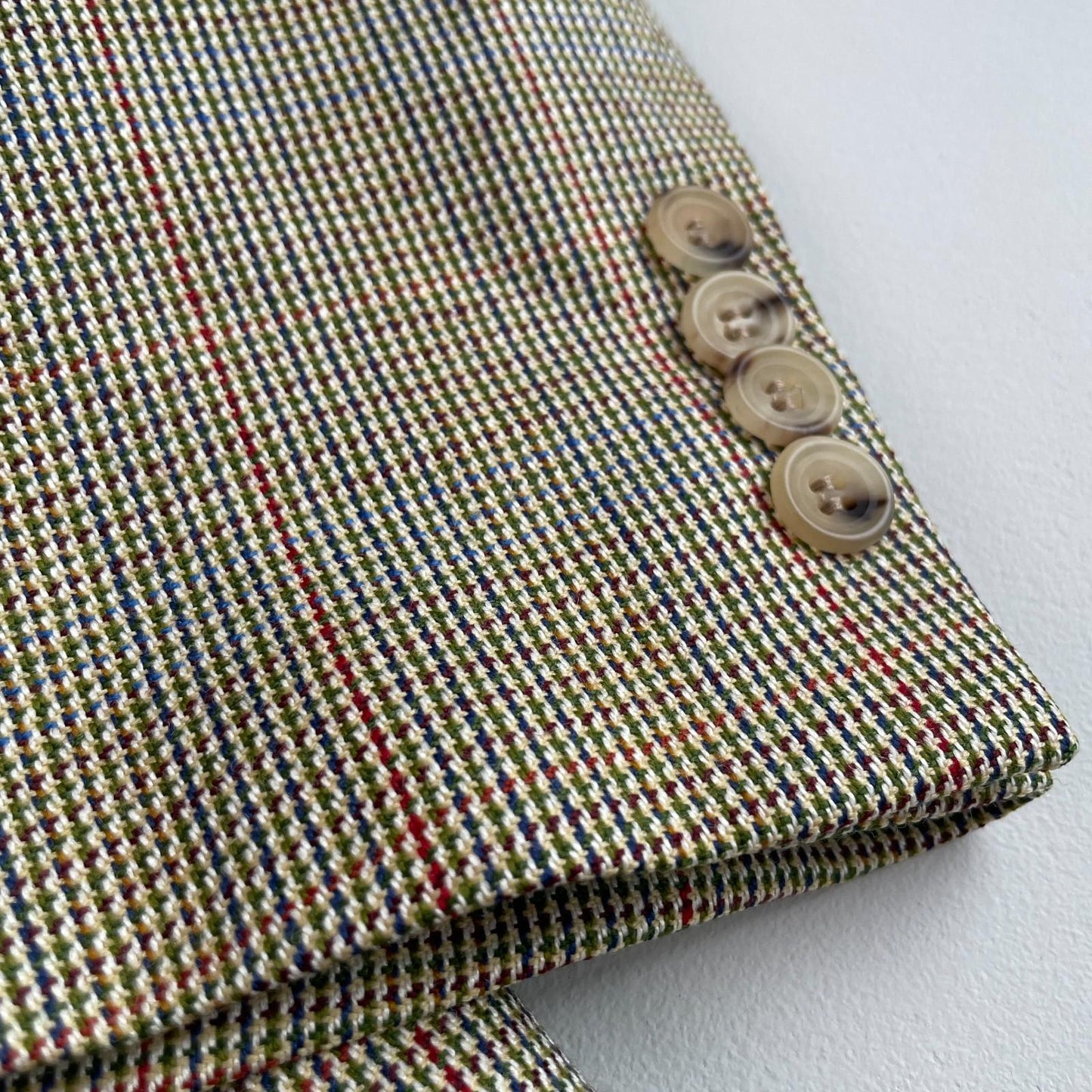 Paul Stuart (40R) Wool Silk Multicolor Sharkskin Two Button Sports Coat