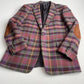 Polo Ralph Lauren (40R) Plum Wool Angora Plaid Tartan Bradford Sports Coat