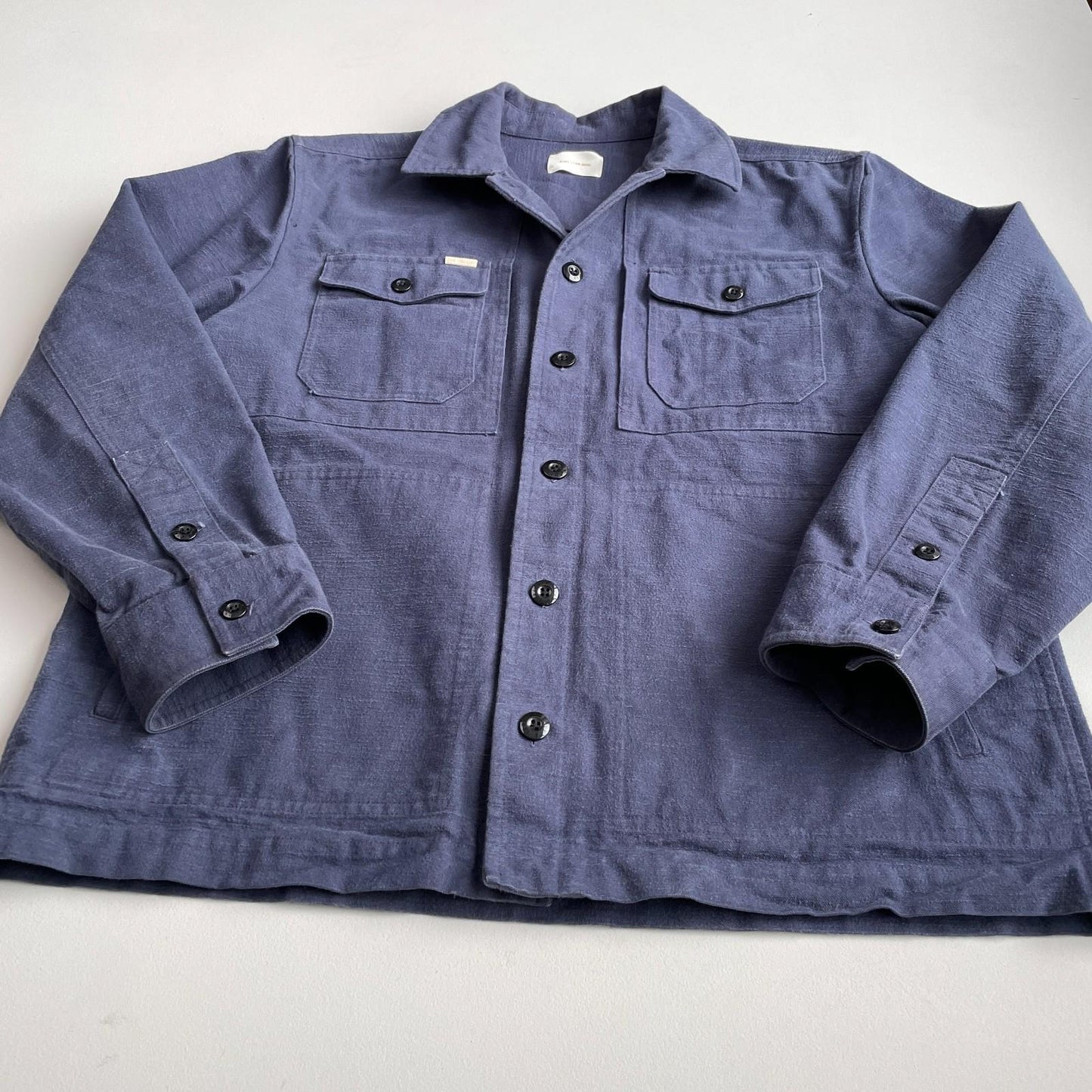Aime Leon Dore (XL) French "bleu de travail" Cape Pocket Cotton Chore Jacket