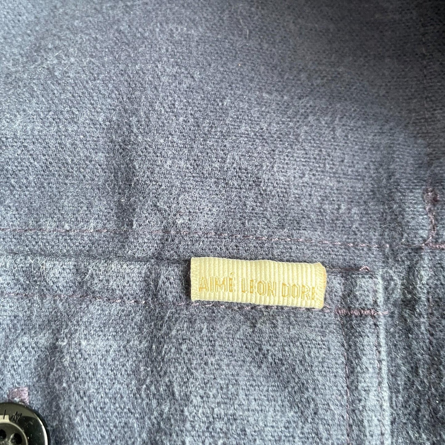 Aime Leon Dore (XL) French "bleu de travail" Cape Pocket Cotton Chore Jacket