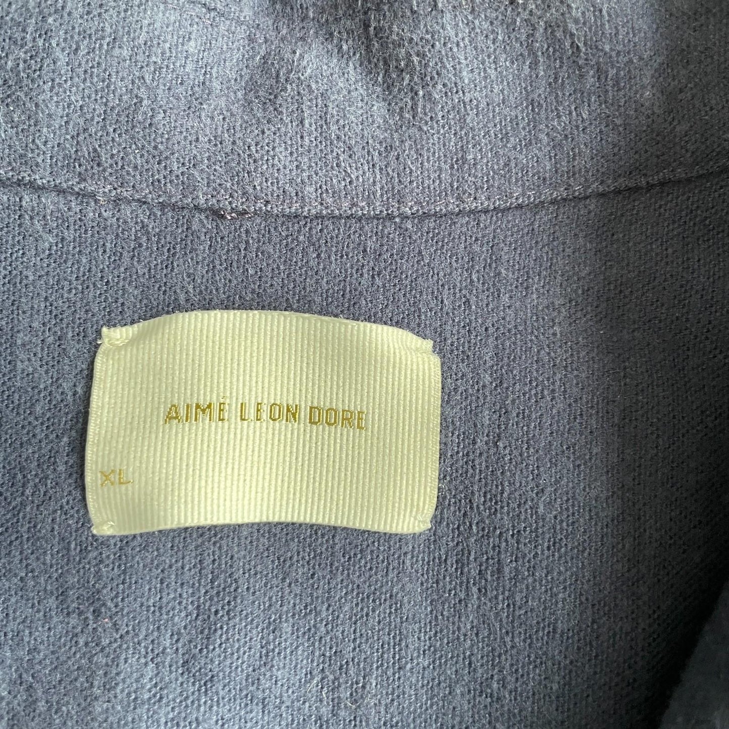 Aime Leon Dore (XL) French "bleu de travail" Cape Pocket Cotton Chore Jacket