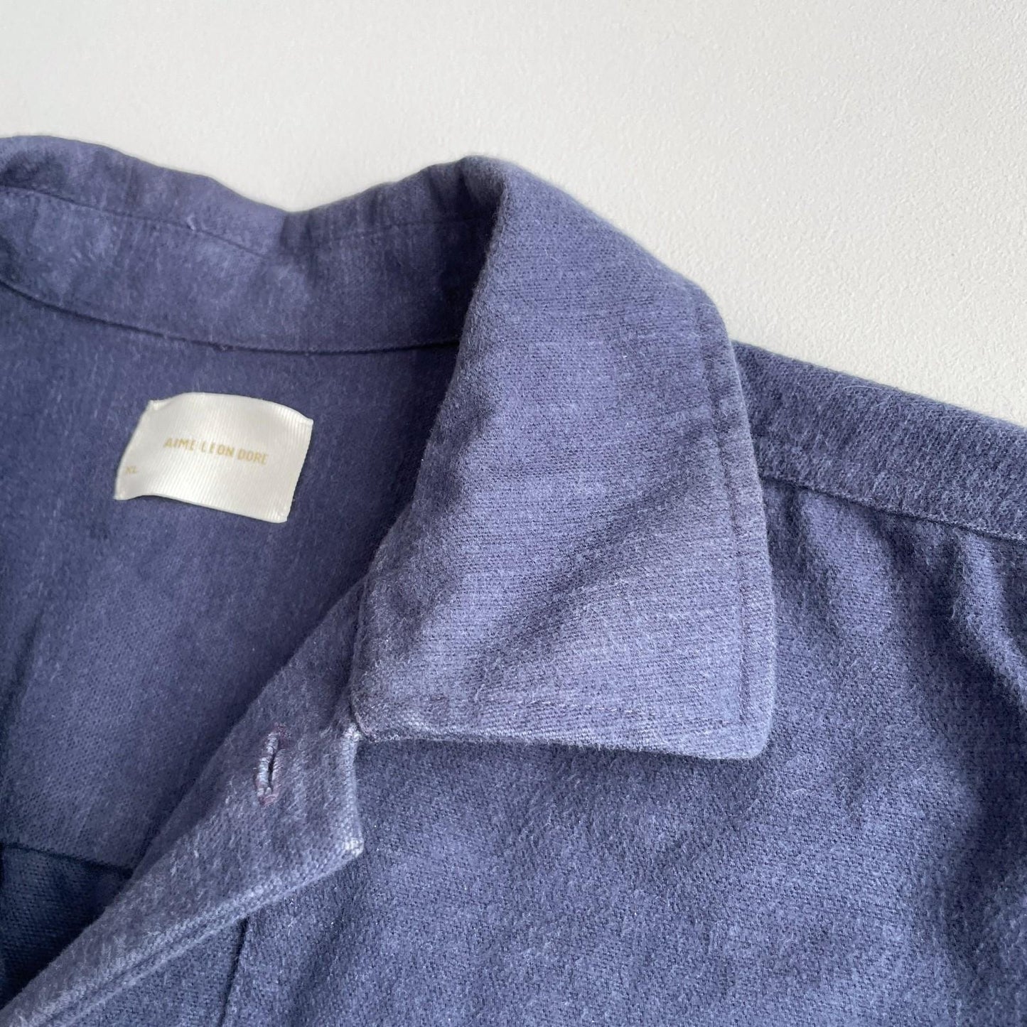 Aime Leon Dore (XL) French "bleu de travail" Cape Pocket Cotton Chore Jacket