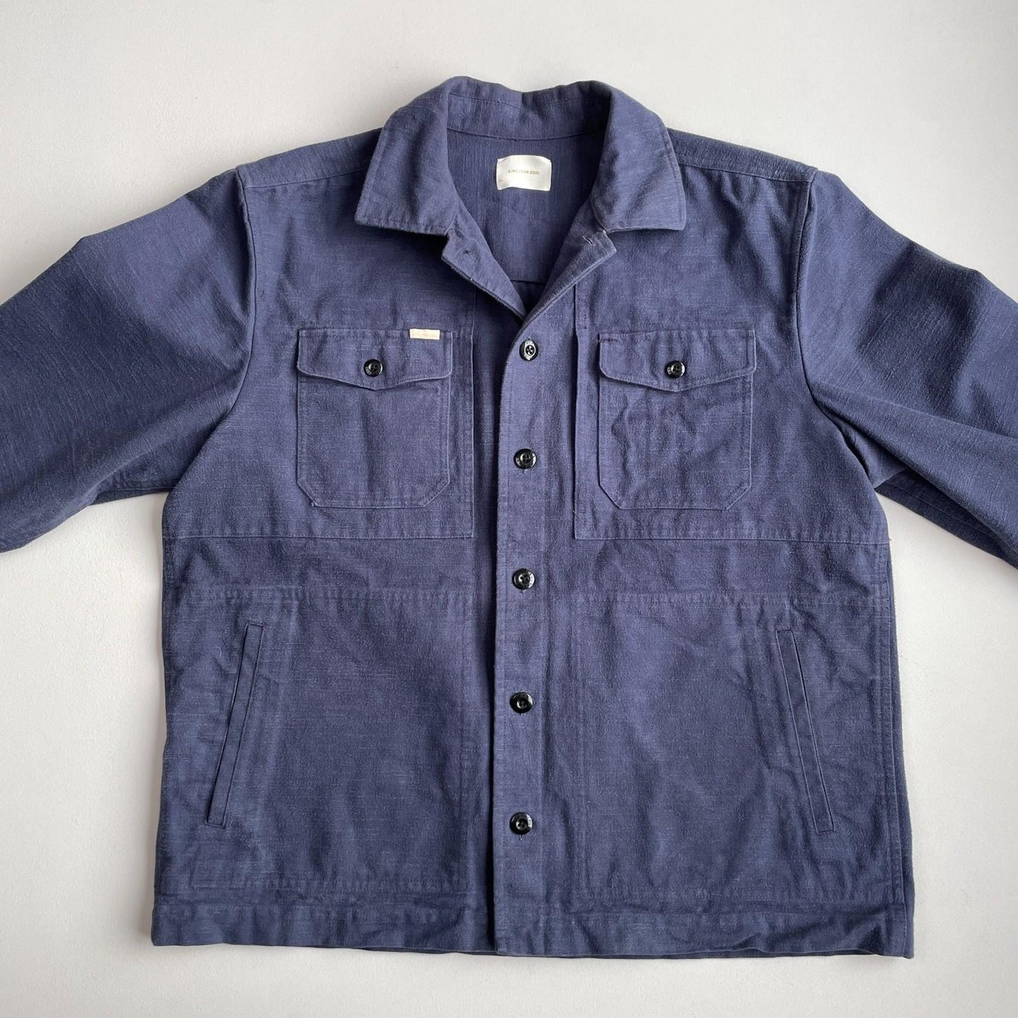 Aime Leon Dore (XL) French "bleu de travail" Cape Pocket Cotton Chore Jacket