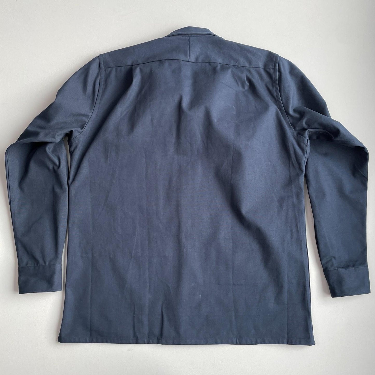 Drake's of London (L) Slate Blue Cotton Canvas Chore Coat Jacket