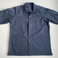 Drake's of London (L) Slate Blue Cotton Canvas Chore Coat Jacket