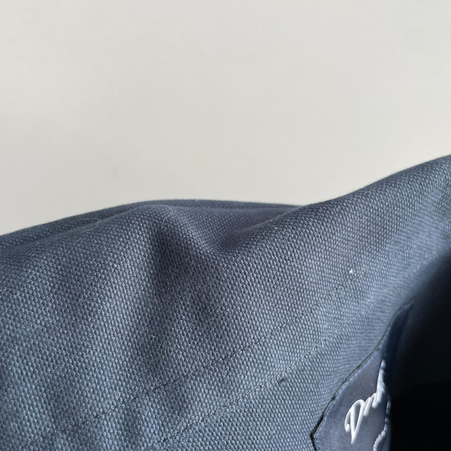 Drake's of London (L) Slate Blue Cotton Canvas Chore Coat Jacket