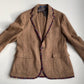 NWOT Polo Ralph Lauren (44R) Wool Tweed Rep Crest Trim Brown Sport Coat Jacket