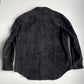 Polo Ralph Lauren (XL) Black Western Suede Roughout Leather Snap Over Shirt