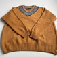 Phineas Cole by Paul Stuart (XL) Burnt Orange 100% Wool Cricket V-Neck Sweater